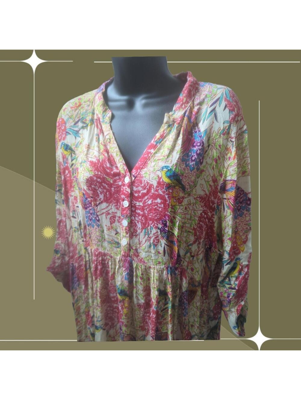 ✨ Raga Birds Maxi Dress Size Large